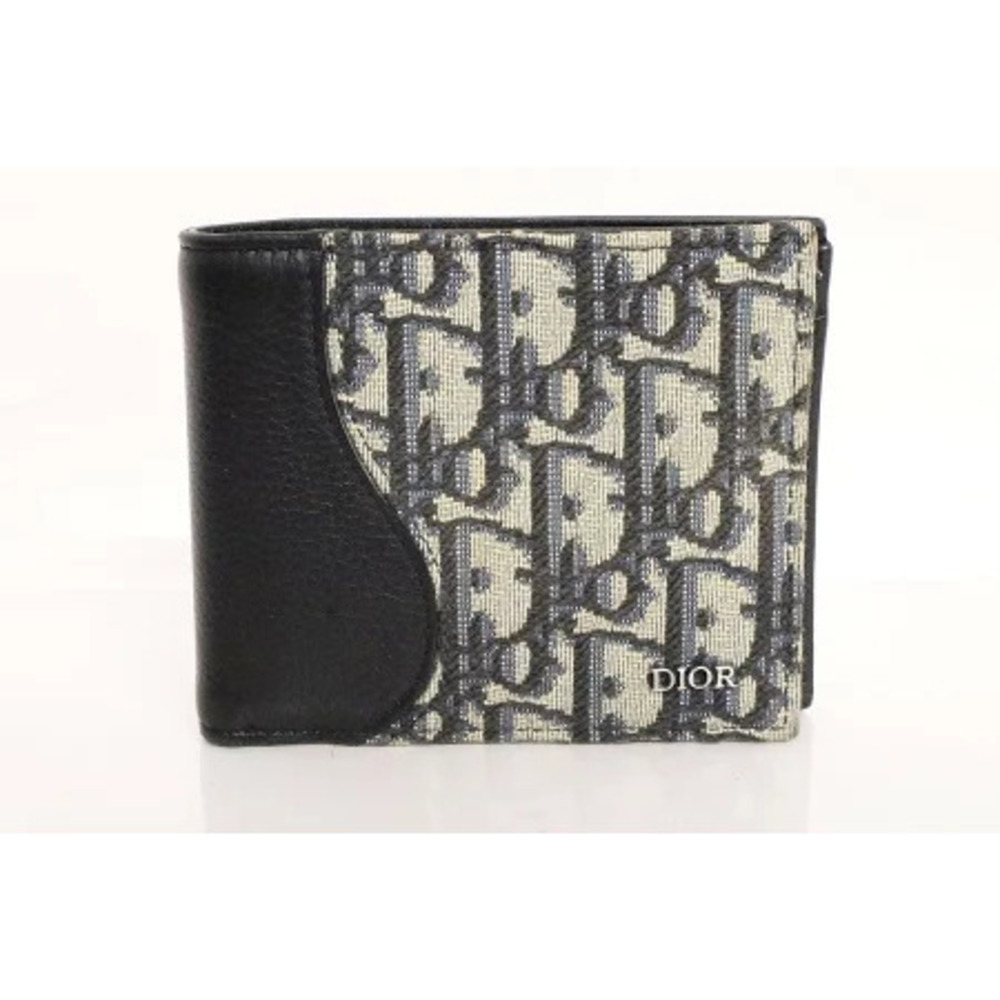 Christian Dior Oblique Saddle Compact Wallet Bi fold - Picture 1 of 3